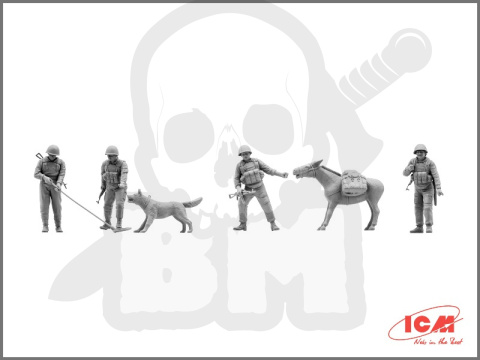 Soviet Zapper Battle-Models > Soviet Sappers (1979-1988) - 3 soldiers, 1 sapper ...